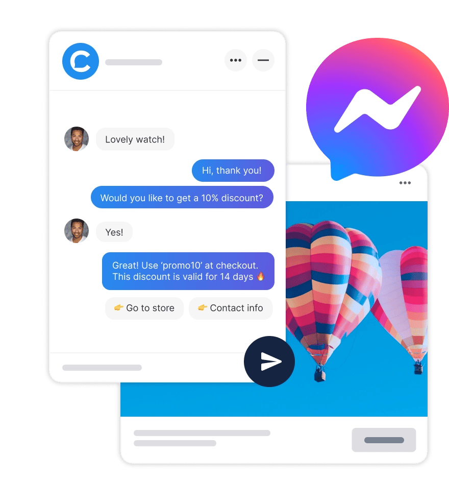 Facebook messenger chatbot agency