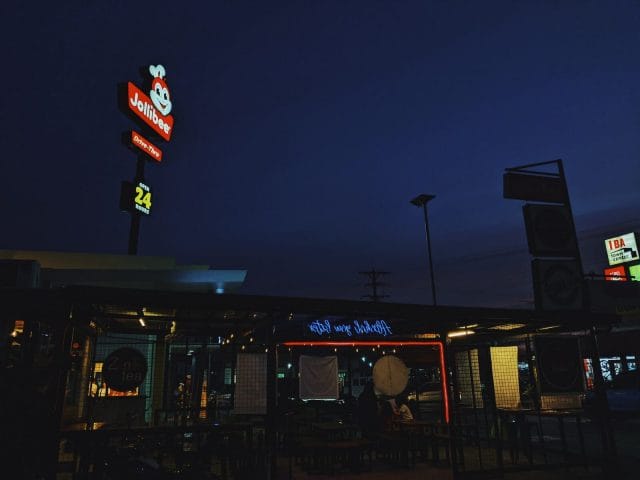 How to Craft a Successful Digital Marketing Strategy for the Philippine Market | Lime Digital Asia a restaurant at night with neon signs and a dark sky