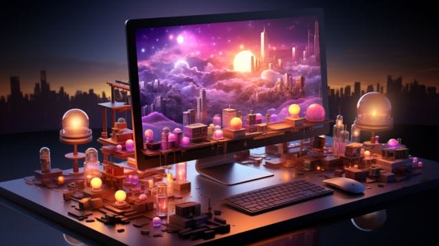 Maximizing Your ROI: Tips for Effective Digital Marketing in the Philippines | Lime Digital Asia An image of a computer screen with a city in the background.