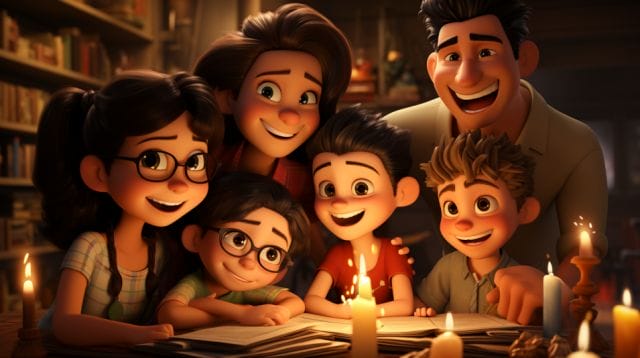 Unlocking Business Growth With Social Media Marketing In The Philippines | Lime Digital Asia A family is sitting at a table with candles in front of them.
