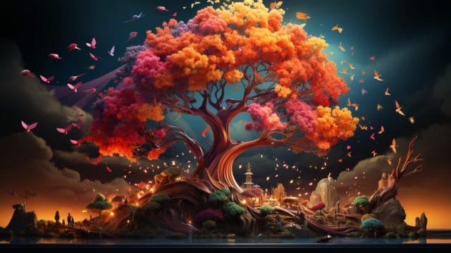 Paid Ads in the Philippines: What You Need to Know | Lime Digital Asia A colorful tree in the middle of the night.