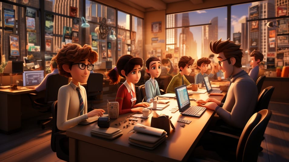The Top Ad Agencies in the Philippines for Digital Marketing, Social Media Marketing, Influencer Marketing, Paid Ads, and SEO | Lime Digital Asia A group of people sitting at a desk with laptops.