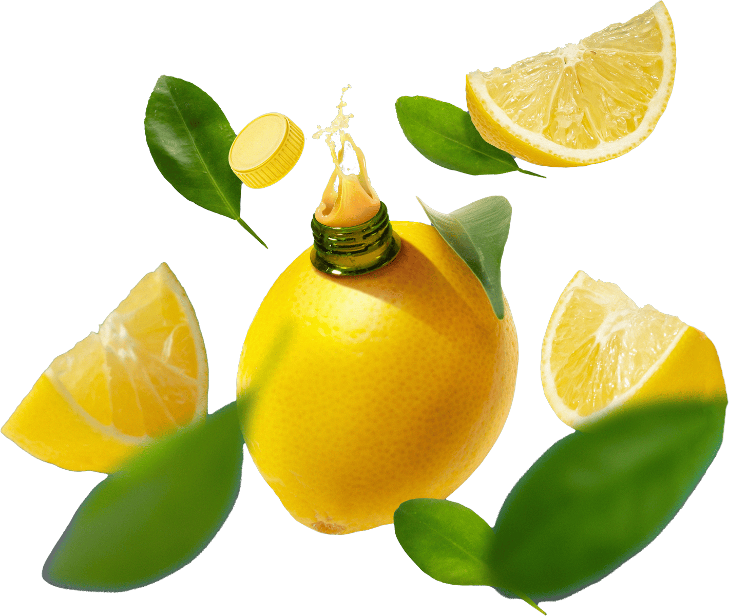 A lemon digital marketing agency is flying in the air.